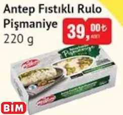 ANTEP FISTIKLI RULO PİŞMANİYE